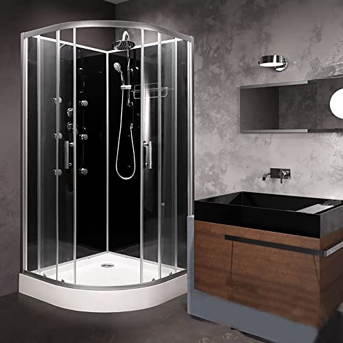 Vidalux Hydro SS710 Shower Cabin 1000 x 1000-Black