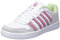 K-Swiss Damen Court Palisades Sneaker, WHT/FXGLVE/SEAFM, 37 EU