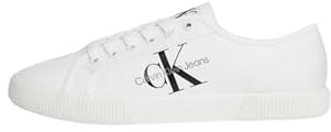 Calvin Klein Jeans Herren Vulcanized Sneaker Schuhe, Weiß (White), 45