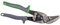 Klein Tools 2401R rechtsschneidende Offsetschere, Luftfahrt-Blechschere mit geschmiedeter Klinge für präzises Blechschneiden