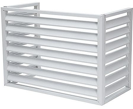 Couvercle AC robuste en aluminium robuste, écran décoratif de clôture de confidentialité for climatiseur, étagère for plantes de balcon de jardin cachée par condenseur, résistant aux intempéries ( Col