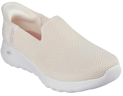 Skechers Go Walk Joy Vela Damen-Sneaker zum Reinschlüpfen, Cremeweiß, 42 EU