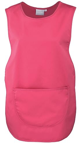 Workwear World Ladies Adjustable Stud Fastening Plain Polycotton Pocket Tabard for Cleaning, Hospitality, Healthcare