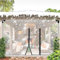 Reißverschluss-Plane, robuste transparente Plane, 0,55 mm transparente, wasserdichte Planen-Seitenwände aus PVC mit Reißverschluss-Tür, Trennvorhang, for Pergola, Veranda, Pavillon, Carport ( Size : H