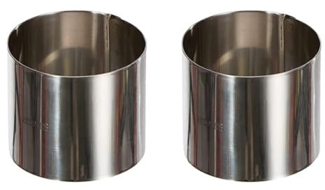 Ibili Pastry Ring 7x6 cm of Stainless Steel, Silver, 7 x 6 cm (Pack of 2)