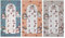 PAGO POCO Teppiche aus Baumwolle, rutschfest, Motiv: Einhorn und Herzen, Farben: Grau, Hellblau, Rosa, Maße: 80 x 150 – 115 x 175 cm, hergestellt in Italien