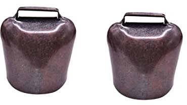 STOBOK 2 STK Vermögen Schaf Glocke Krippenzubehör Mini Schlüsselanhänger Weihnachtsschmuck Glocke zum Aufhängen Schaf-Glocke-Anhänger Metall Kuhglocke Halsband Tier Ring