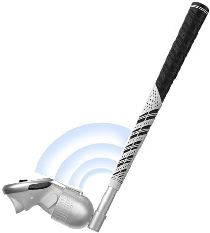 BRICOK VR Golf Club compatibile con Meta Quest 3/Meta Quest 3S, segnale di sblocco a 90 gradi attacco in alluminio con controller modellato 1:1, destra