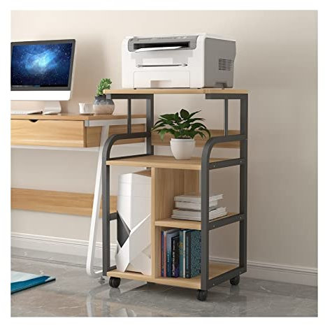 XUJUAN-0227 Druckerständer Vom Boden bis zur Decke reichender Druckerständer, Desktop-PC-Hauptrahmen-Chassis, Lagerregal, mehrschichtiger mobiler Büroschrank Bürobedarf,Schreibtisch (Color : E5)