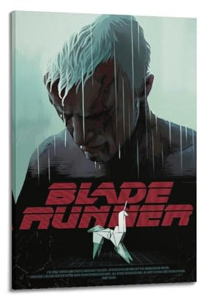 Blade Runner Poster, Raumdekoration, ästhetisches Poster, künstlerisches Poster für Schlafzimmer, Wohnzimmer, Wände, 30 x 45 cm, Rahmenstil