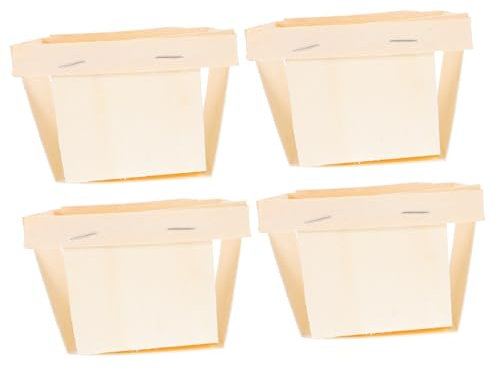 Alipis 4 Pezzi Di Lavaggio In Legno Cestino Di Articoli Vari Organizzatore Cestino Di Pane In Legno Cestino Portaoggetti In Legno Cestino Portaoggetti Da Tavolo Cestini Per Il Pane Per