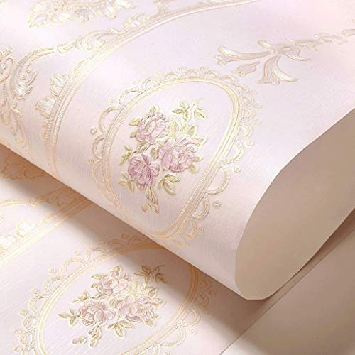 Tapete, 3D Vliestapete Rosa Vertikale Streifen Tapete Wohnzimmer Schlafzimmer Tv Hintergrund Wand Tapete/Lavendel/0,53 * 9,5M