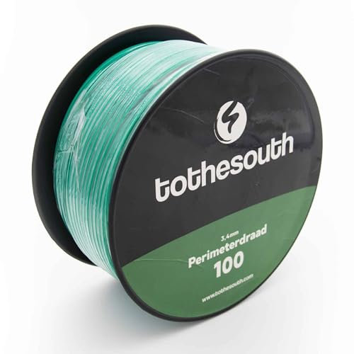 To the South® 3,4 mm Perimeterdraht/Begrenzungsdraht passend für alle TECHLine Mähroboter - Länge: 100 Meter (extra stark)