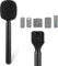 Interview Mikrofon Adapter,Drahtloser Mikrofongriff,Leichter Interview Mikrofongriff mit Windschutzscheibenschaum,Handmikrofon Adapter für Rode Wireless GO I/II, Rode Wireless,Me/Pro