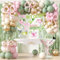 Décorations de fête d'anniversaire Martini - Rose et vert - Bannière à suspendre - Tourbillons en verre martini - Arche de ballons pour filles et femmes - Tendance - Bar à martini - enterrement de vie