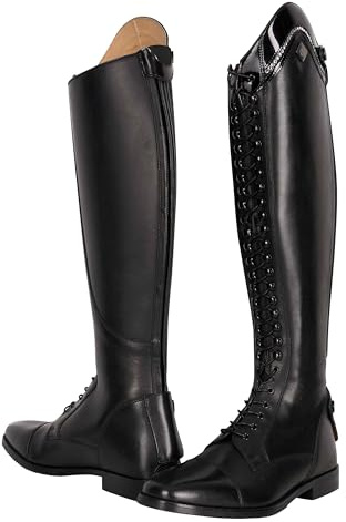 Imperial Riding Reitstiefel IRH Olania Dressage, Dressurstiefel aus Leder mit Schnürung und Reißverschluss, Normal/Normal