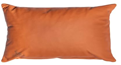 Centaur - Deko Lederkissen 50 x 30 cm für Sofa oder Schlafzimmer Cognac - Echt Leder Kissen Echtleder Sofakissen Lederoptik
