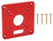 Placa de inserción de mesa de enrutador de aluminio universal para banco de carpintería, tablero de chanclas de máquina de recorte, centrado liviano y fácil de perforación de