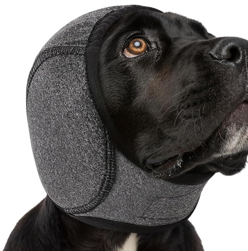 MWZBTG Cache-oreilles pour chiens, S/M/L - Coton protection auditive pour chien, Cache-oreilles antibruit pour chiens, Enveloppant élastique, Casque pour chiens de petite et moyenne taille à isolation