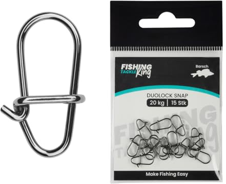 Fishing-King Tackle Barsch 20kg 15Stk. Duolock Snap