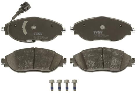 TRW GDB1918 Brake Pad Set of 4 Compatible for Skoda Octavia III (5E3, NL3, NR3) 2012-2021 Front Axle and Other Vehicles