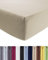 ENTSPANNO Luxus Spannbettlaken 140x200 bis 160x220 cm - Aus weichem Premium Jersey - auch ideal für Wasser- u. Boxspringbett bis 35cm Höhe - Beige