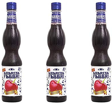 3x Fabbri Scirippo all' Amarena 'Amarenasirup', 560 ml softdrinks 100% italienisches