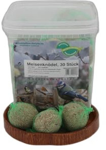 Anhaltiner Meisenknödel 30 Stück mit Netz mit Insekten Anhaltiner Vogelfutter