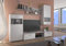 Kuechen-preisbombe TOP Wohnwand Blues Anbauwand Wohnkombi Wohnzimmer Weiss matt + Beton hell Optik