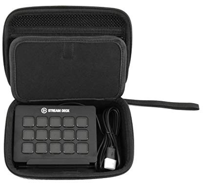 CASEMATIX Travel Case Compatible with Elgato Stream Deck and Adjustable Stand with Accessories, Travel Case Only