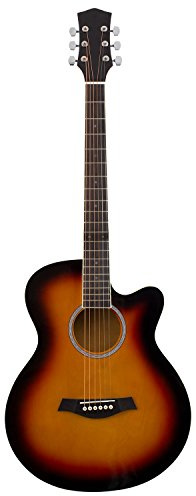 Sunburst Electro Acoustic Guitar for Beginners