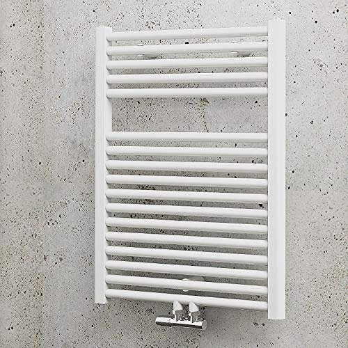 Schulte Badheizkörper München, 77 x 60 cm, 532 Watt, Mittelanschluss, alpinweiß, Design-Heizkörper, H07660-M 04