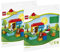 LEGO Duplo Große Platte grün 38,1 cm x 38,1 cm 2304 Kreativ Spielzeug (2 Stück)