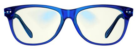 Swanwick Crystal Day Premium Blue Light Blocking Glasses -Clear Lens to Block Harmful Blue Light from Gaming PC, Laptop and Smartphone (Sapphire - Regular)