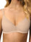 Nur Die Damen Baumwoll BH Bra, Haut, 80B EU