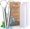 Tongue Scraper (2 Pack), Wide-head Tongue Cleaner with Nice Carrying Box, Easkep 100% Stainless Steel Tongue Scrapers Cleaners, for Men, Women, Adults, Kids, silver
