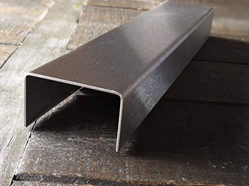 profile-metall.de Edelstahl Kantenschutz 30x40x30 mm U-Form, 1,5 mm stark, 12 kg/m², nicht magnetisch, Silber, für Kabel, Innen-Außenbereich, privat-gewerblich