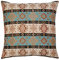 pillowerus Boho-Kissenbezüge, türkis/cremefarbener Kelim – 50.8x50.8 cm, dekorative Kissen, Moderne Raumdekoration für Couch, südwestliches Muster, Aztekenmuster