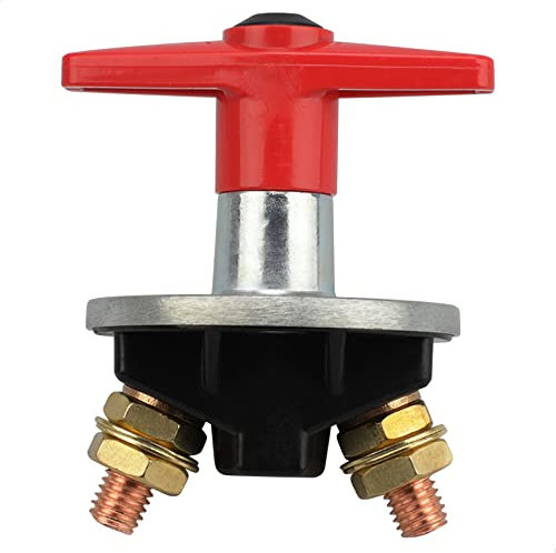 Interrupteur Coupure Isolateur Batterie Coupe Circuit,12V-60V 300A Batterie à clé Fixe Universelle de Voiture Déconnecter l'isolateur de Puissance Automobile Urgence Interrupteur pour Voiture,Bateau