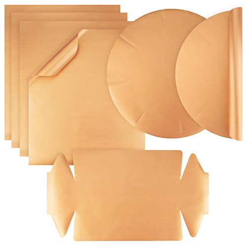 vitalish® Zero Waste Film de cuisson permanent – Réutilisable, résistant à la chaleur et antiadhésif I Set : 4 x papier sulfurisé, 2 x moules à charnière, 1 x moule à cake – Alternative durable pour