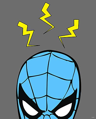 Komar Wandbild - Marvel PowerUp Spider-Man Sense - Größe: 40 x 50 cm - Marvel, Kinderzimmer, Wandgestaltung, Bild