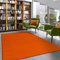 Impression Kurzflor-Wohnzimmerteppich - Schlichte Moderne Teppiche für Schlafzimmer, Büro, Flur, Küche, Kinderzimmer - Orange, 80 x 200 cm
