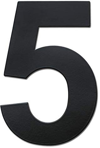 nanlyiau 3in Mailbox Numbers Black House Number Door number Stainless Steel House Numbers Adhesive black number Made of solid 304 Stainless Steel 3in/7.2cm(5)