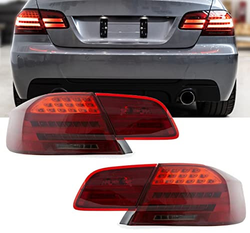 DM Autoteile 16039 Lightbar LED Rückleuchten LCI Design Kirschrot kompatibel für BMW 3er E92 Coupe 2006-2010