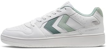 hummel Damen Sneaker St. Power Play WMNS 218557 White/Silt Green 39