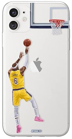 MYCASEFC Coque Football Lebron James Alcatel U5 4G en Silicone. Housse de Football pour Smartphone Imprimée en France en TPU