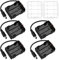 5 Pezzi 6x1.5V AA Supporto Batteria, KUOQIY 9V Portabatteria con Spina CC, AA Battery Holder, con Custodia Batteria in Plastica