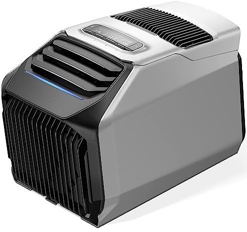 Aire acondicionado portátil para acampar, enfriador de aire para tienda móvil, no requiere drenaje, 5100 btus de enfriamiento, 6100 btus de calefacción, instalación sin ruido, para fiestas al aire