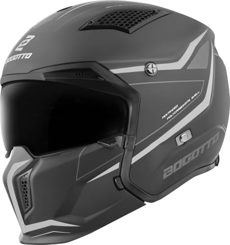 Bogotto Radic WN-ST 22.06 Helm, grau/schwarz, 2XL | Abnehmbar