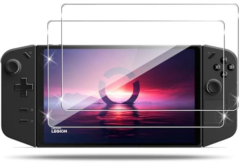 Holilo für Lenovo Legion Go Schutzfolie für Panzerglas schutzglas, 2 Stück No-Bubble Anti-Kratzen Ultra-klar 9H Härte Display schützen Gehärtetes Glas Displayschutzfolie